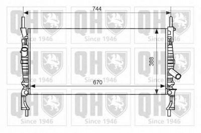 QUINTON HAZELL qer2409 -  Радиатор, охлаждение двигателя